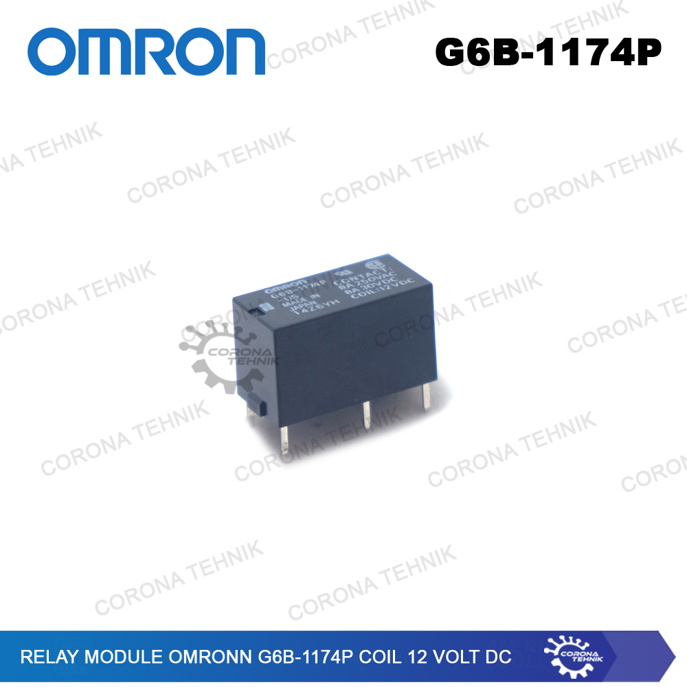 12 Volt DC Relay Module OMRON G6B-1174P Coil