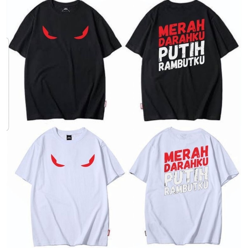 kaos ganjar pranowo,kaos pdi perjuangan,kaos merah darahku putih rambutku
