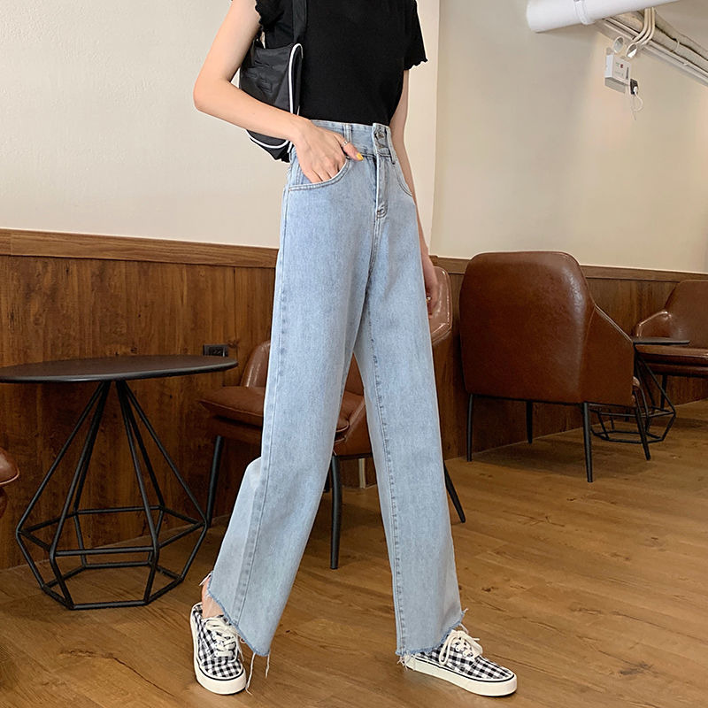 XIAOZHAINV Celana Panjang Wanita High Waist Jeans Korean Style 9902