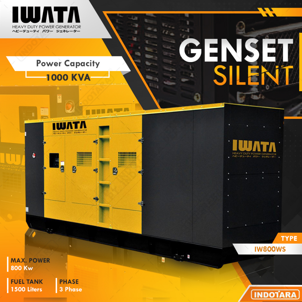 Genset Diesel IWATA 800Kw Silent - IW800WS UN with Deepsea Controller