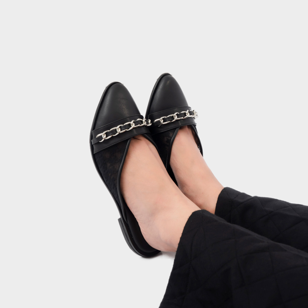 Dianable - Alea Mules Shoes Reborn (Black - Beige)