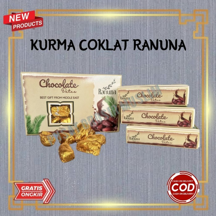 Kurma Lapis Coklat Ranuna Al Hadi Bin Afif Kemasan BOX Cokelat Kurma Chocolate Dates Original Termurah