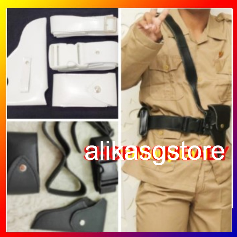 Sabuk Baju Pejuang Orang Dewasa Hitam dan Putih