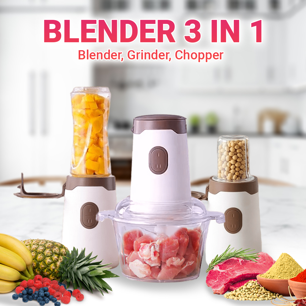 Halluna Blender 3IN1 / Penggiling Bumbu , Daging , Sayur , Buah