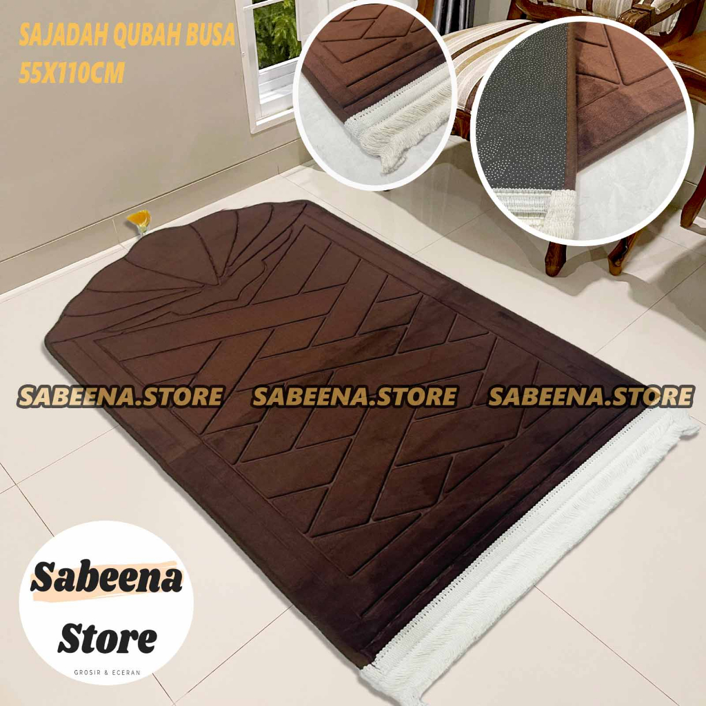 Sajadah Busa Qubah Midi 55x110cm Bahan Super Halus Dan Lembut &gt; Sabeena.Store