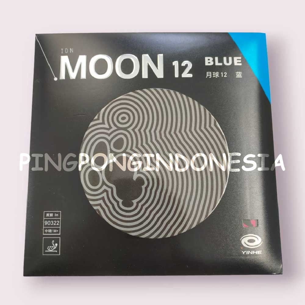 Yinhe Moon 12 Blue - Karet Pingpong Rubber Tenis Meja Bet Bat OFF Moon Biru