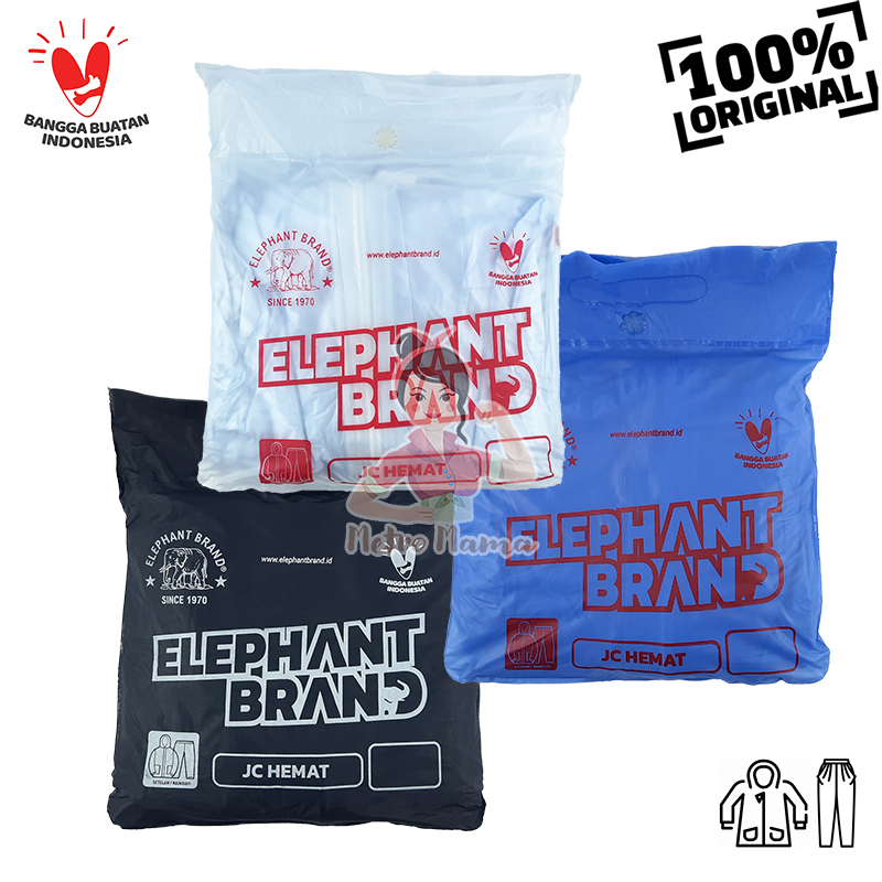 Jas hujan Setelan Jaket Celana JC HEMAT GAJAH Mantel Raincoat ELEPHANT BRAND