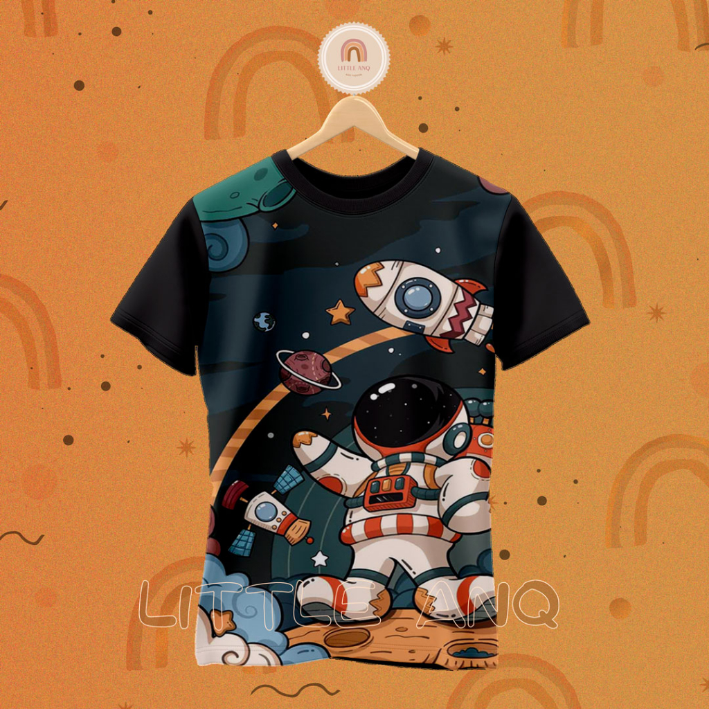 Little ANQ - Kaos  Astronot-9 Dewasa baju Astronot-9 Dewasa