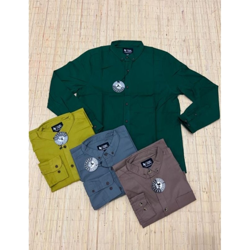 ABOKI Kemeja Panjang Pria Premium Slimfit Original Distro/Kemeja TRIPLE EIGHT Lengan Panjang Premium