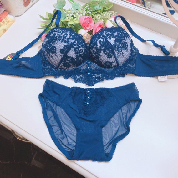 BRA SET KEMBEN (K-BS17A) SEXY STYLE TANPA KAWAT BUSA PUSH UP NORMAL