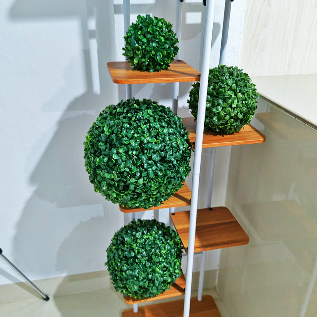 Bola Rumput Sintetis Bola Hias Bonsai Imitasi Ornamen Pajangan Dekorasi Rumah Artificial Grass Ball Satu7an PBP92