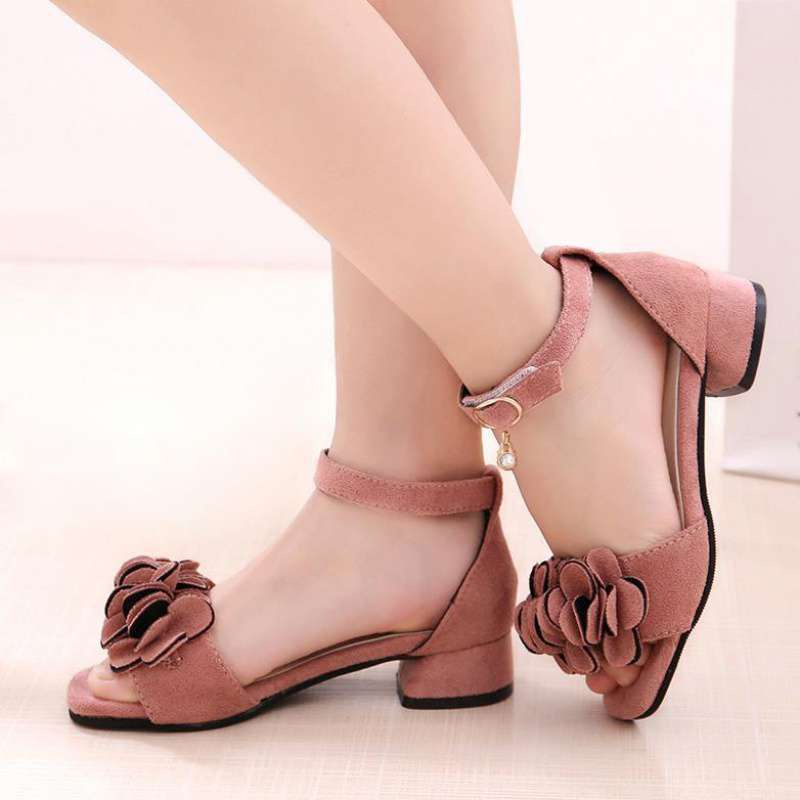 【Ready Stock】 Sandal Anak Perempuan Sandal Putri Sepatu Putri Berlian Suede Atas Bawah Lembut