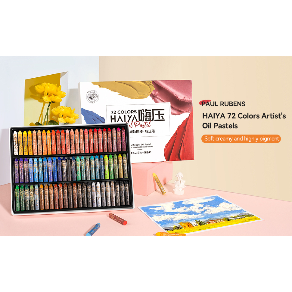 

Paul Rubens HAIYA Artist Soft Oil Pastels 48 60 72 colors