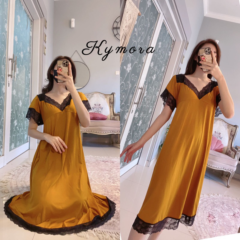 Daster Arab Fairuz KYMORA Dress Tunik Bahan Kaos By Fairuz Ori