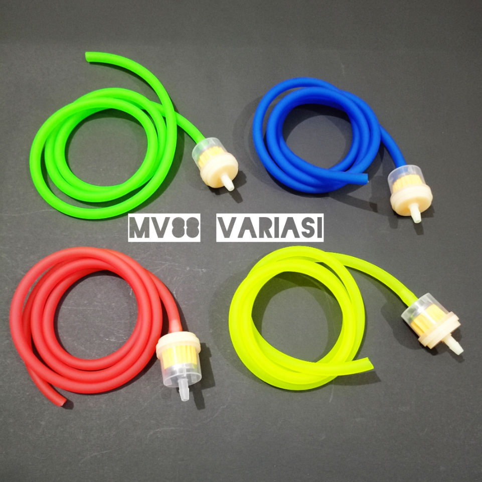 Filter bensin mini motor + selang bensin motor warna universal