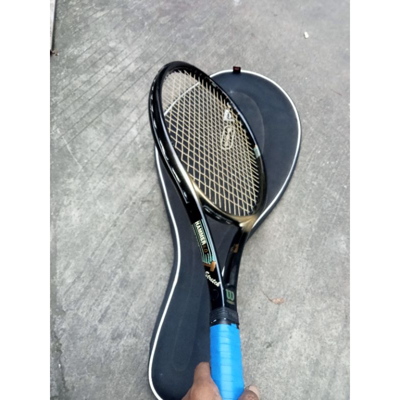 raket tenis Wilson hammer 4.0 Stretch original bekas pakai