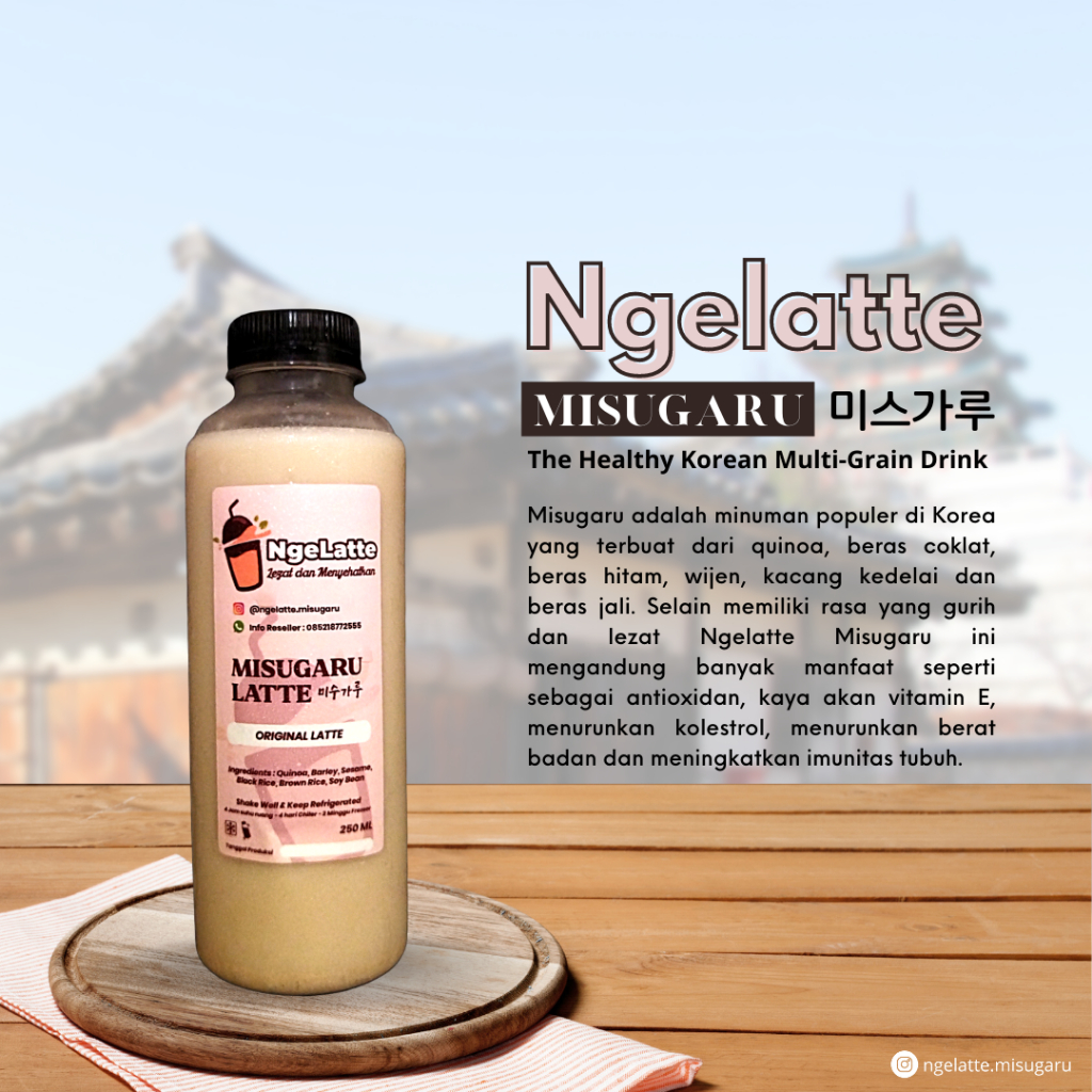 

Ngelatte Misugaru Latte Multigrain Drink Minuman Kesehatan Korea