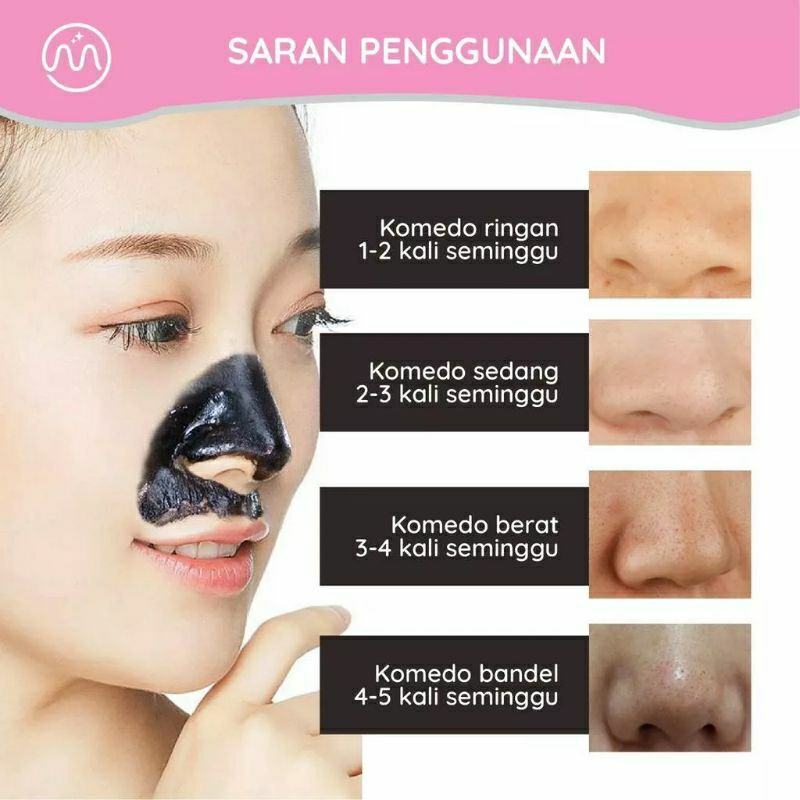 SACHET MASKER KOMEDO HIDUNG PEEL OF CHARCOAL ORI BLACK BLACKHEAD MASK WAJAH