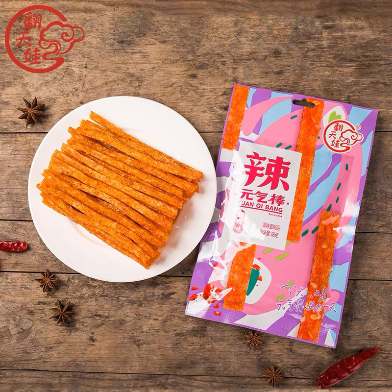 [HALAL] Camilan Snack - Fantianwa Spicy Makaroni Stick Spicy Strip Snacks 68 gram