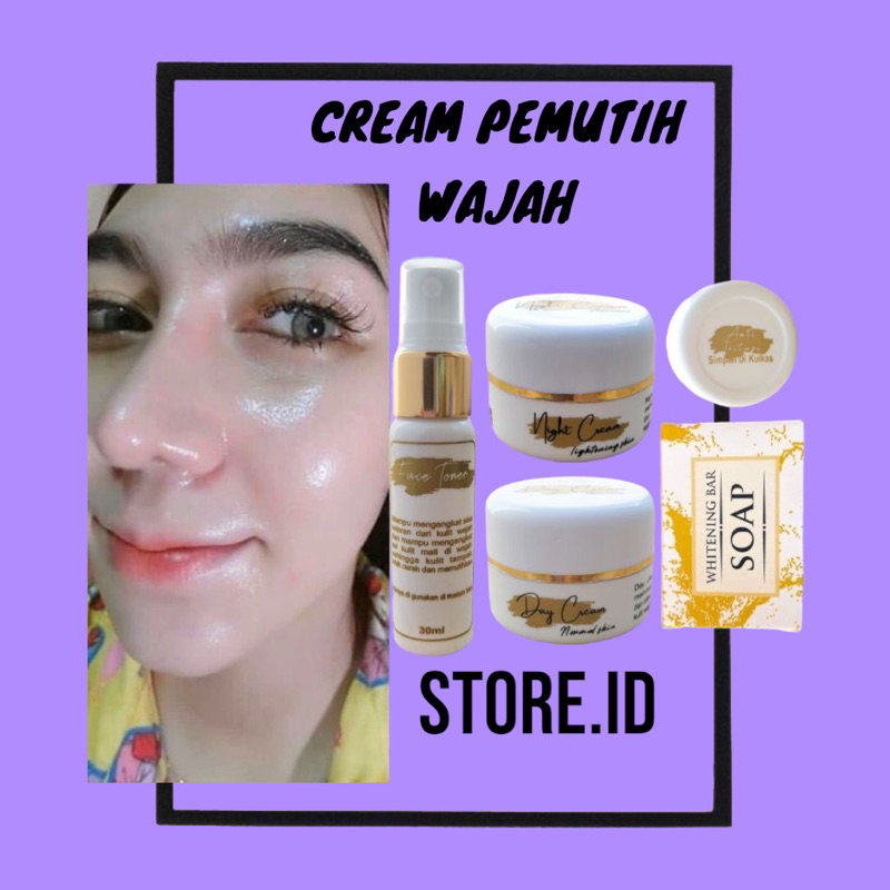 CREAM PEMUTIH WAJAH[PENGELUPASAN DAN NON PENGELUPASAN ]SKINCARE/PEMUTIH WAJAH/ CREAM SUSAH PUTIH/CRE