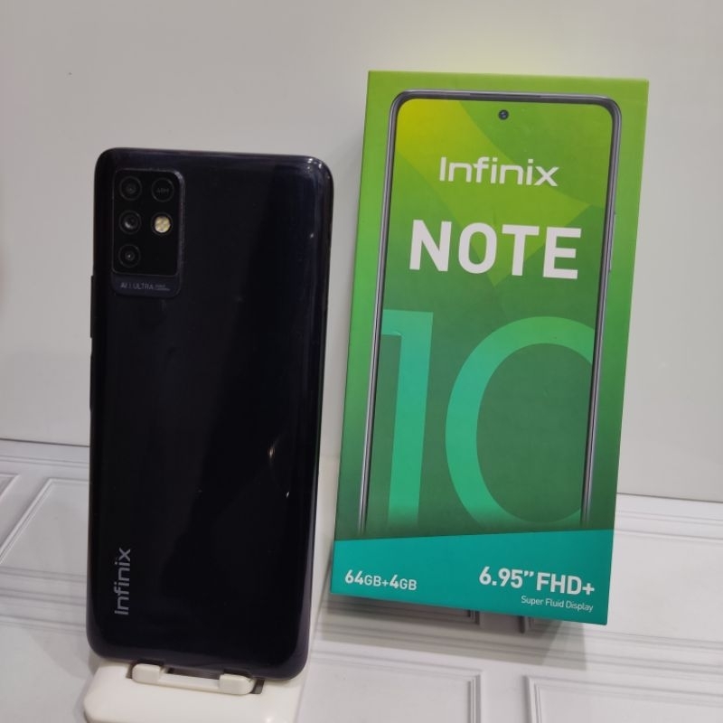 Infinix Note 10 4/64 GB Handphone second fullset original bergaransi