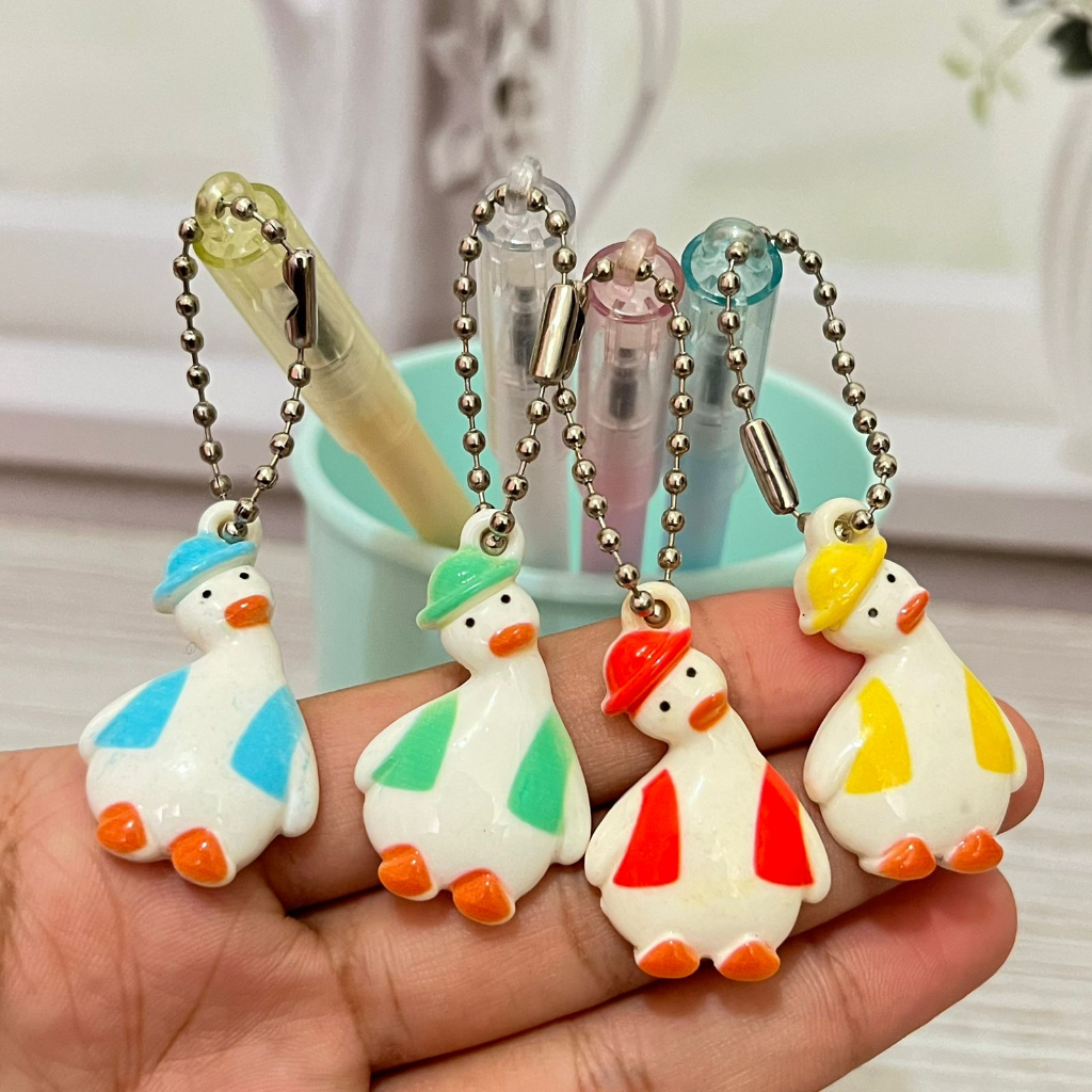 

pulpen bolpen gantungan BEBEK KEPALA MIRING keperluan anak sekolah pen lucu imut keren pena unik fancy elegan bisa COD termurah import