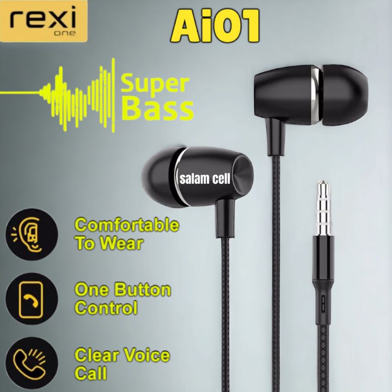 Headset REXI AI01-P 3D Stereo Super Bass Original Rexi Ai01