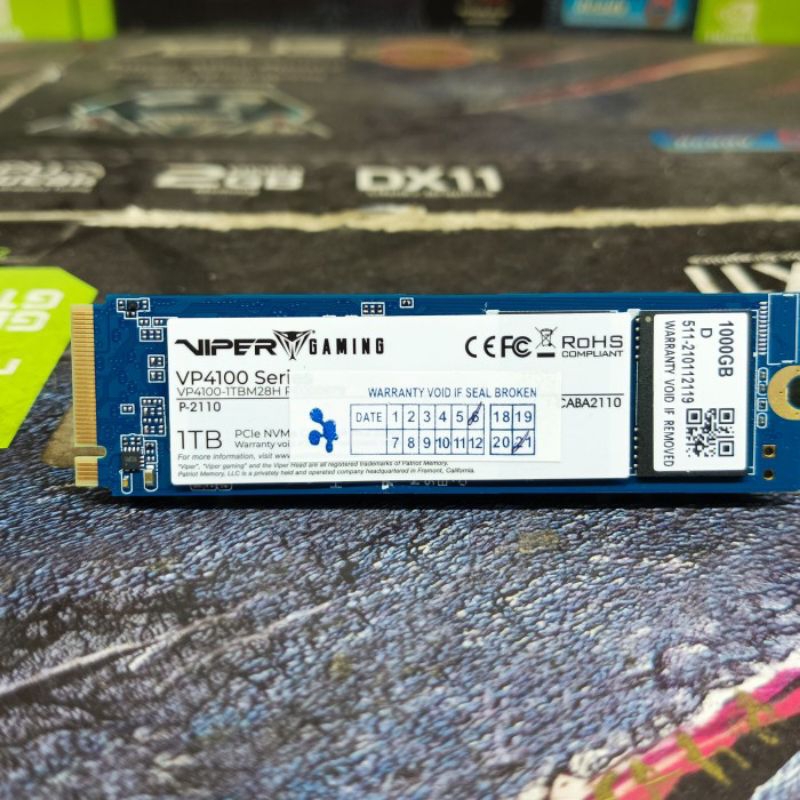 PATRIOT Viper VP4100 1TB NVME PCIe Gen4 Sentinel 93%