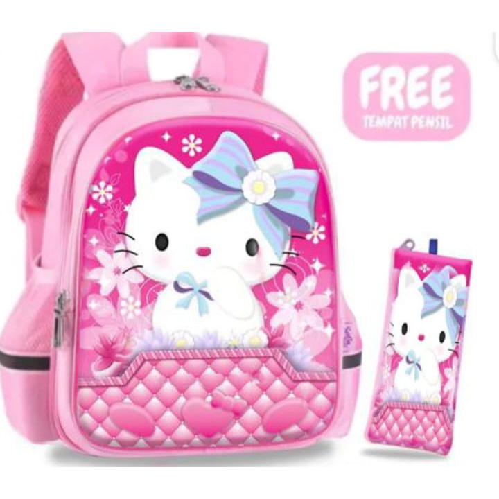 bpt Tas anak sekolah perempuan PAUD TK SD terbaru 2022 HELLO KITTY bisa bayar ditempat (COD) free botol kaca