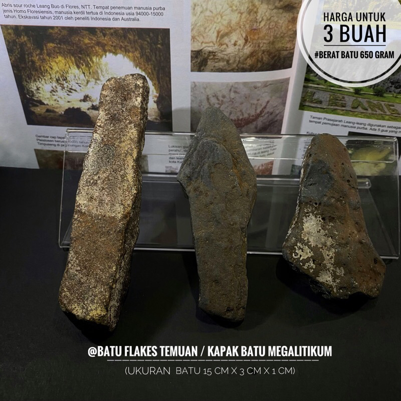 Kapak Persegi Megalitikum C21 atau Kapak Perimbas Temuan atau Alat Serpih atau Batu Flakes
