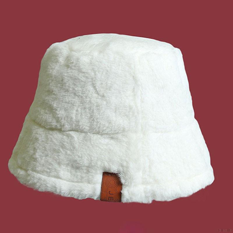 IMPORT MOLLAD Topi Buket Bulu thermal Musim Dingin Hangat Tebal Hat Bucket fur Winter Snow Leophard Warm thermal thick