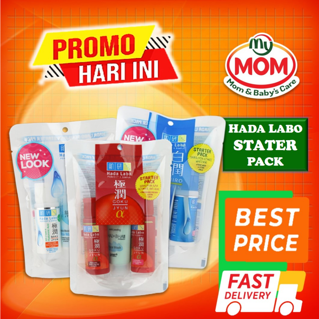 [BPOM] Hada Labo Starter Pack 20 gr / Hada Labo Gokujyun Stater Pack / Hadalabo Shirojyun / Hada Labo Gokujyun Alpha Stater Pack / MY MOM