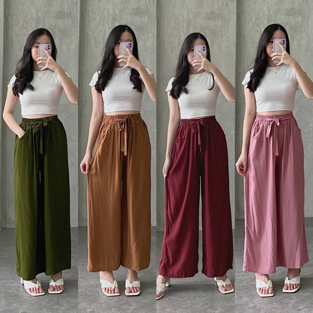 ( Zello.inc ) Zelle Pants - Celana Kulot rayon - Celana Wanita