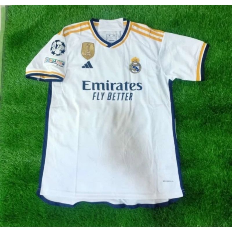 JERSEY BAJU BOLA MADRID HOME 2023/2024 GRADE ORI