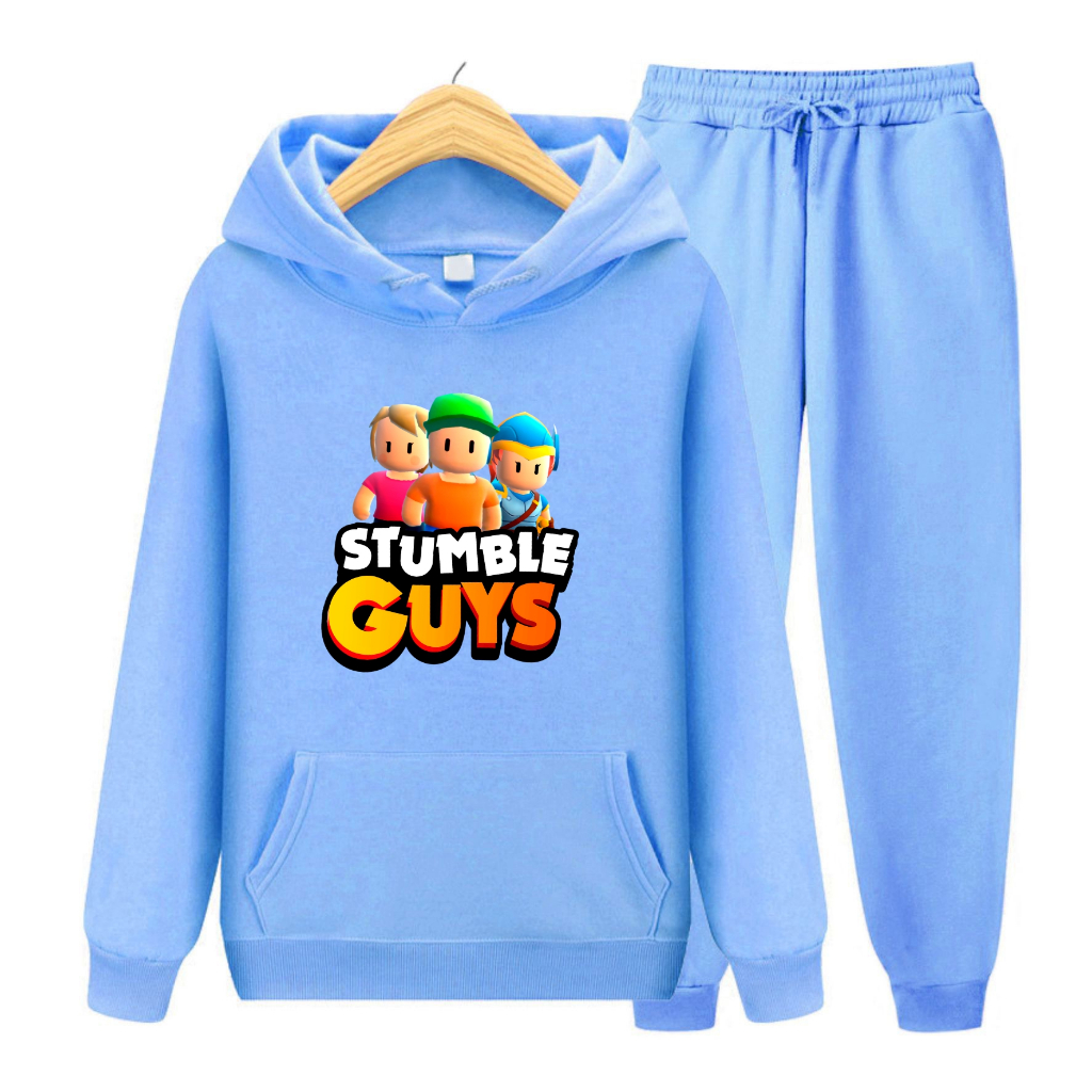 FenishaStore Stumble Guys Sweater Hoodie Anak Usia 4-13 Tahun ( Atasan &amp; SET Hoodie ) Bisa Bayar Ditempat COD