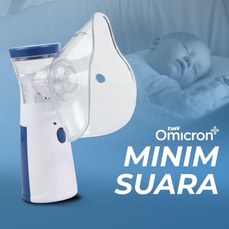 NEBULIZER MESH PORTABLE INHALER ALAT TERAPI PERNAPASAN UAP ASMA BRONKITIS NEBULISER MESH MINI BIRU