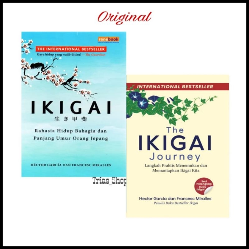 Paket 2 Buku Ikigai Dan The Ikigai Journey By Hector Garcia