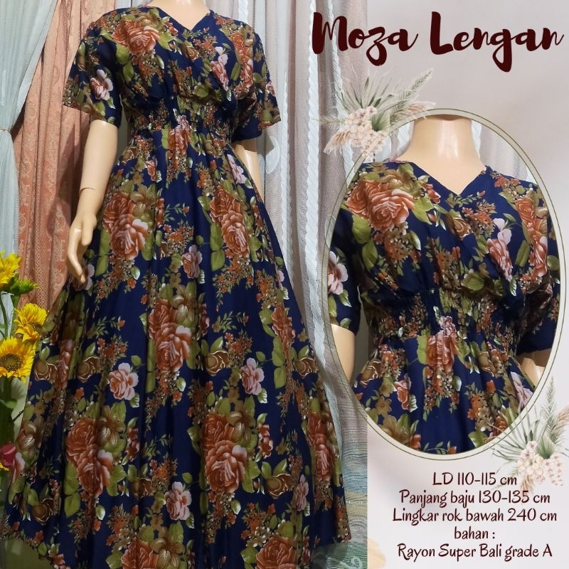 Longdress Moza Lengan // Dress Moza Bali // Moza Bali // Dress Moza