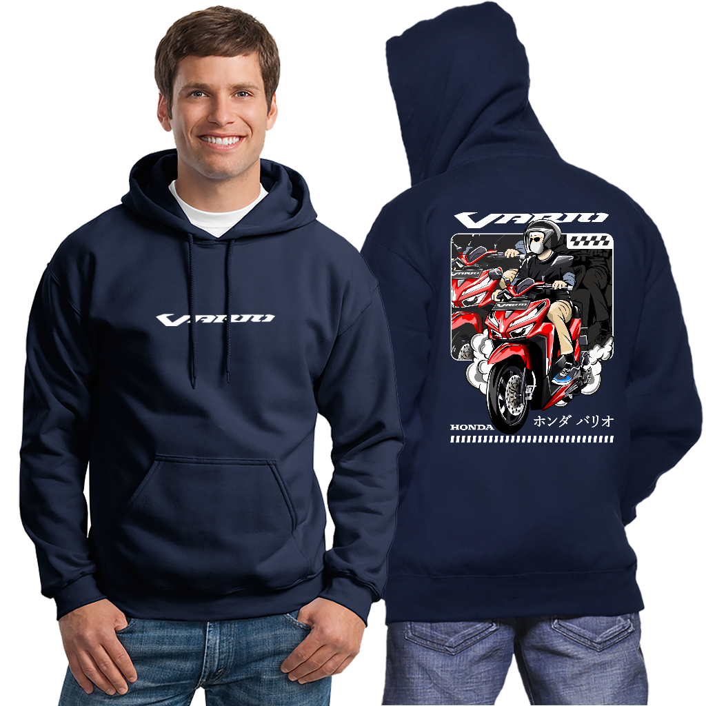 SWEATER HONDA VARIO 160 HOODIE COTTON FLEECE TEBAL JAKET MOTOR
