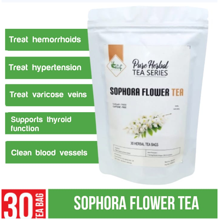 

ELIF TEA AND TISANE Sophora Flower Tea | Sophora Japonica Flowers Tea | Teh Sophora | Caffeine-Free | Botanical Infusions Tea Bag | 30 Tea Bag