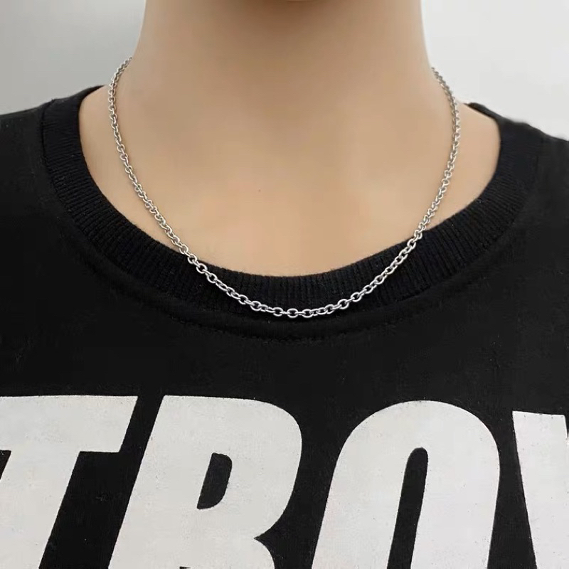 KALUNG TITANIUM PRIA ANTI KARAT/KALUNG RANTAI KECIL/KALUNG STANLEES STELL