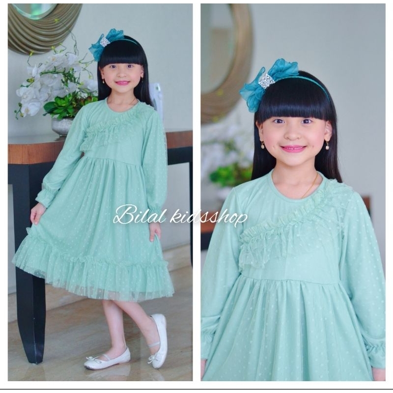 GAMIS BRUKAT ANAK LENGAN PANJANG 1-10 TAHUN ( TANPA HIJAB )