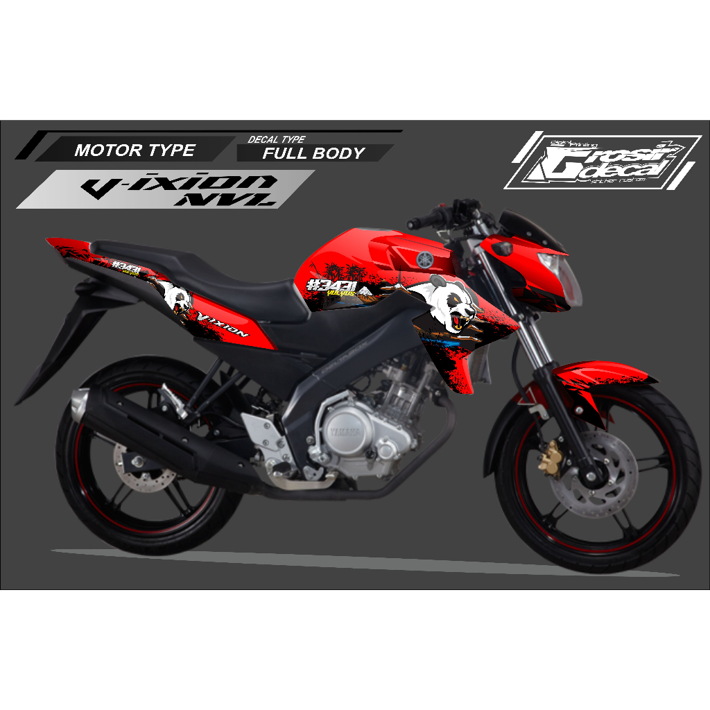 Striping Stiker Vixion 2014 - 2016 Full Body Fullset Striping Vixion NVL 2014 2016 Fulbody