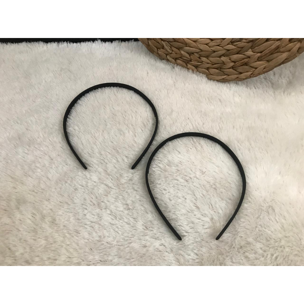 BANDO LIDI HITAM / Bando Plastik Polos / Bando Pria Dan Wanita / Bando Rambut / Bando Hitam murah