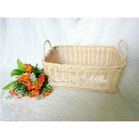 Premium product Best Quality Keranjang Rotan Nampan Kotak Keranjang Buah Parcel Sesearahan Aestetic