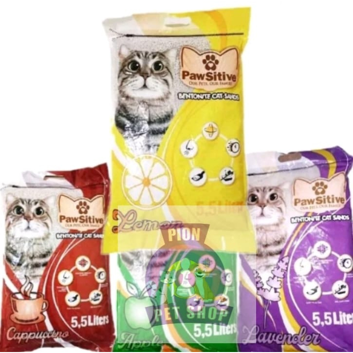 Pasir Kucing Pawsitive 25 Liter - Cat Litter Gumpal Wangi Pawsitive