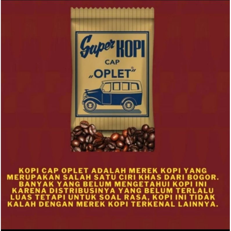 

kopi Cap Oplet Mini tanpa gula 7g@30sachet