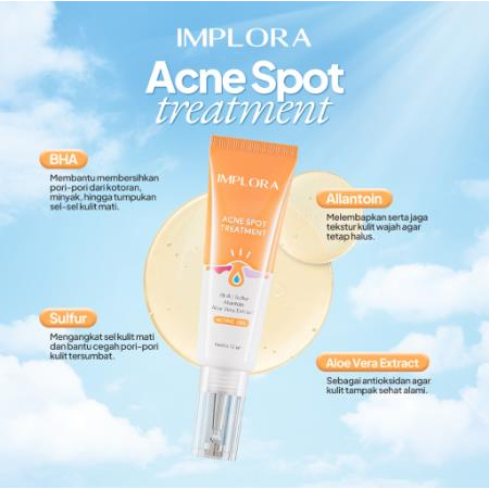 * NCC * Implora Acne Dark Spot Treatment Flek Hitam Atau Jerawat Dengan Active Gel