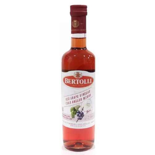 Bertolli Red Wine Vinegar 500 ML Cuka Anggur Merah Import Italy Grape 500ml