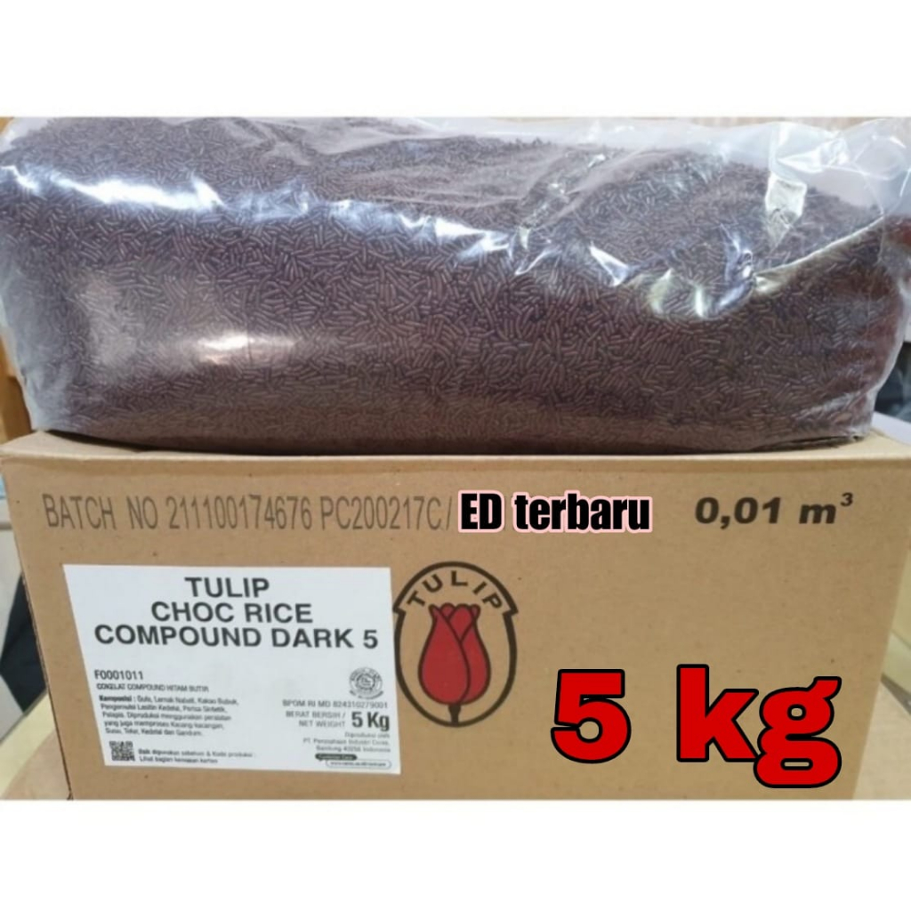 

Meses tulip choco rice compound 5kg / meises mesis coklat